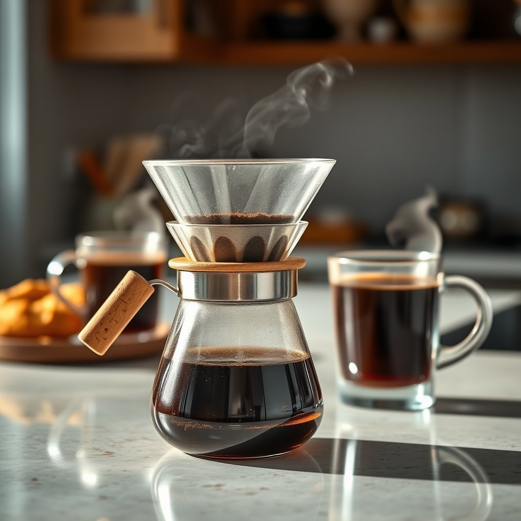 pour over in action