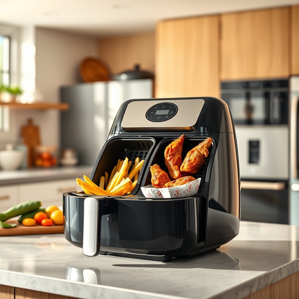 dual airfryer product view