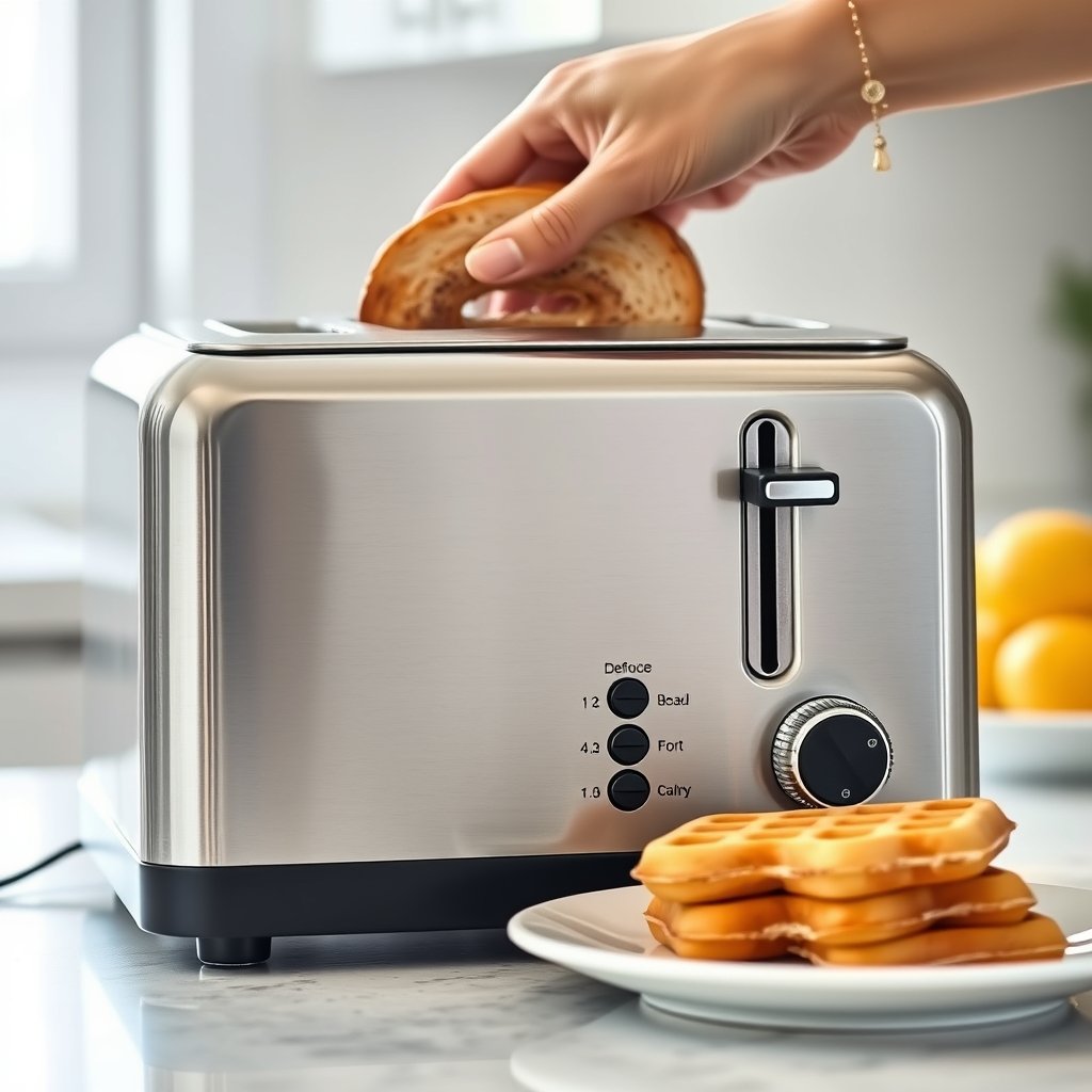 toaster stainless in action
