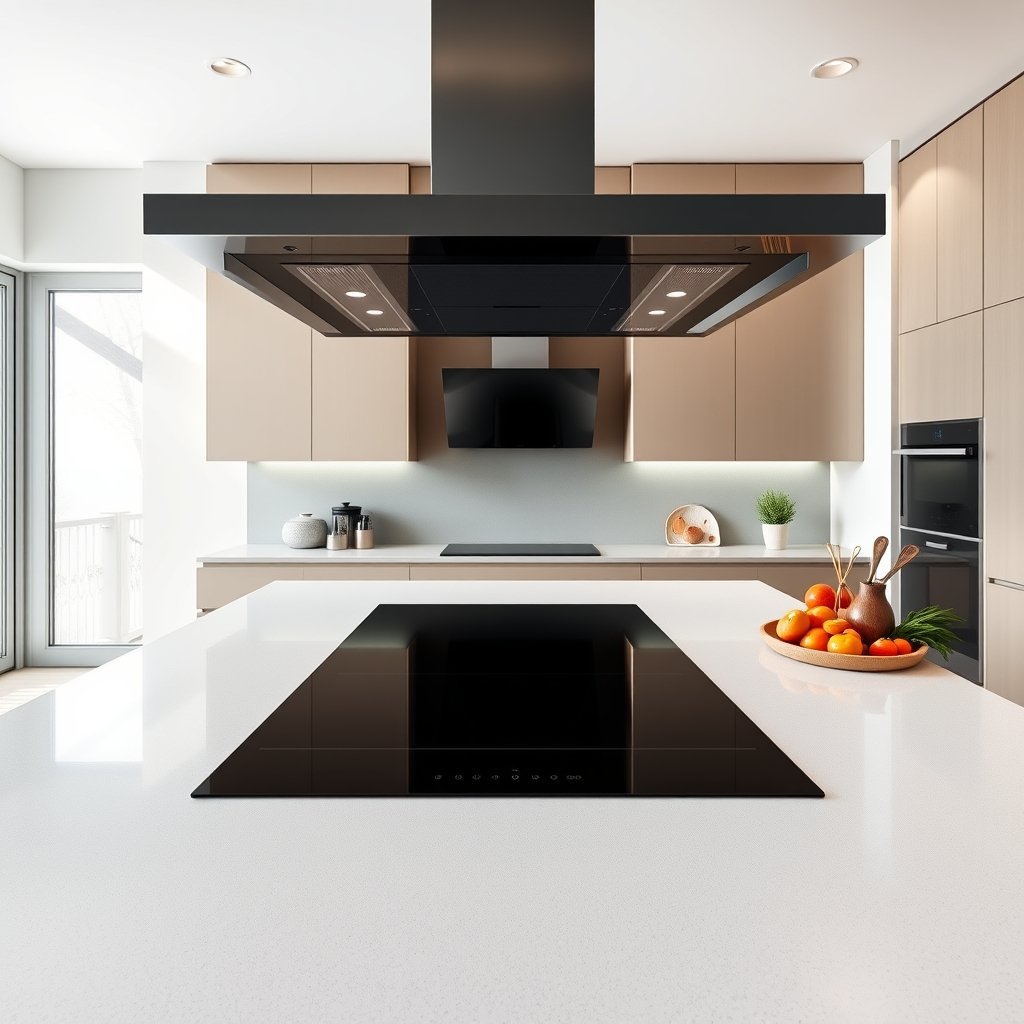 Induction Hob with Downdraft Extractor - Illustration 1