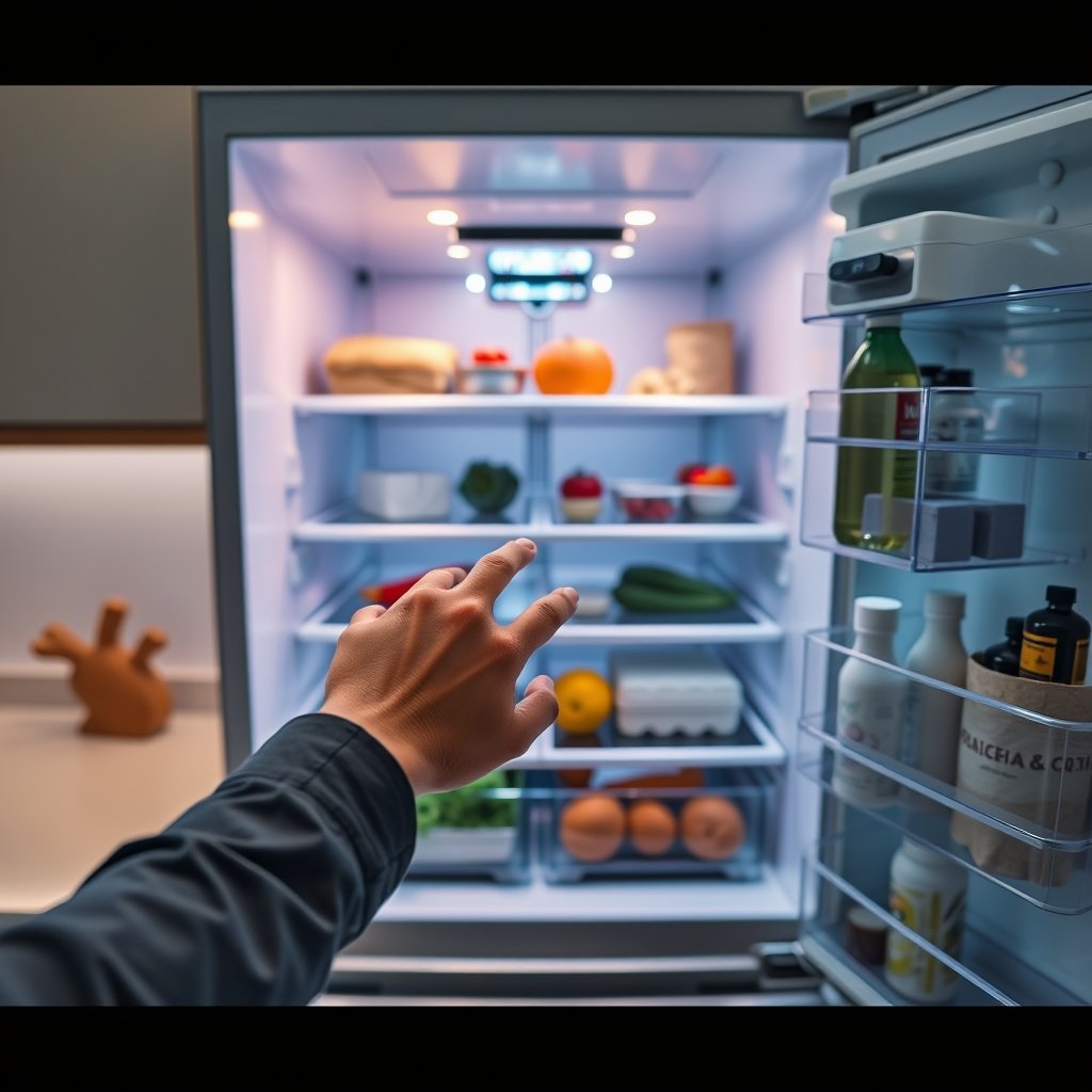 Smart Refrigerator with AI Camera - Illustration 2